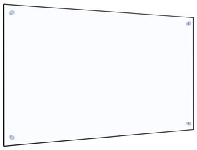 vidaXL Panou antistropi bucătărie transparent 100x60cm sticlă securiz.