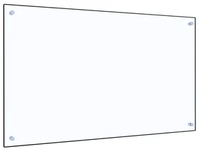 vidaXL Panou antistropi bucătărie transparent 100x60cm sticlă securiz.
