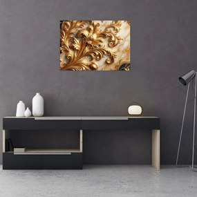 Tablou - Marmură cu auriu (70x50 cm)