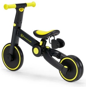 KINDERKRAFT - Bicicletă 3în1 4TRIKE pentru copii galben/negru