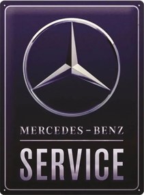 Placă metalică Mercedes-Benz - Service, (30 x 40 cm)