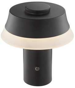 Brilliant KINICH lampă de masă LED reglabilă, tactilă, reîncărcabilă, 2,5W/5V, 2700K, negru