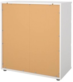 Comodă albă joasă 77x84 cm Nova – Tvilum