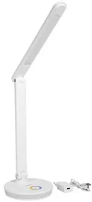 Lampă de masă Platinet 12 W, iluminare RGB + USB, alb