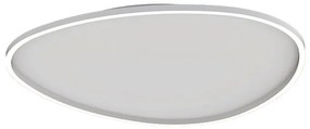 Plafoniera LED dimabila design slim Josie alba 78cm