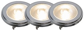 Set 3 lămpi LED G53 reglabile AR111 9W 650LM 3000K