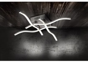 Lustră LED aplicată WAWE 4xLED/4,6W/230V crom mat Leuchten Direkt 15131-55