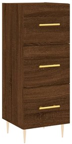 828595 vidaXL Servantă, stejar maro, 34,5x34x90 cm, lemn compozit