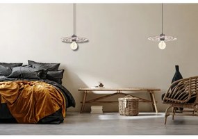 Lustră pe cablu FALCO 1xE27/60W/230V d. 30 cm bej