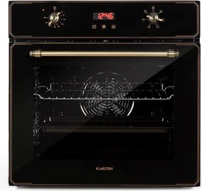 Klarstein Elizabeth, cuptor încorporat, design retro, 6 funcții, 50 - 250 ° C, negru