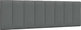 vidaXL Pernă pentru tăblie de pat, Hanko, gri închis, 140 cm, material textil