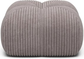 Puf Tapitat Covio 85x85x52 cm, Gri deschis Velvet – Modullo 03