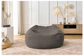 Fotoliu bean bag gri/maro Voltaire – Bobochic Paris