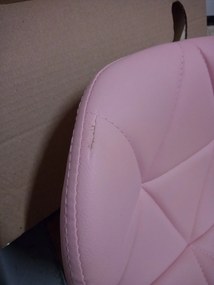 OFERTA Scaun de birou roz AVOLA din piele ecologica calitate II