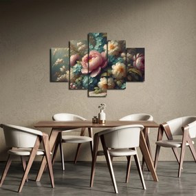 Tablou - Natură moartă cu flori - pictură (150x105 cm)