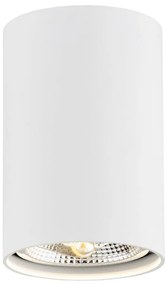 Spot aplicat design modern TUBO alb 12cm