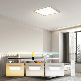 Brilagi FRAME SMART - corp de iluminat LED reglabil pentru baie LED/50W/230V 60x60 IP44 + telecomandă