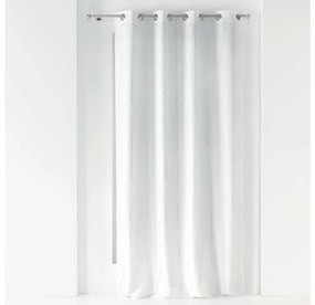 Draperie delicată, finisată în alb, cu un model argintiu 140 x 260 cm