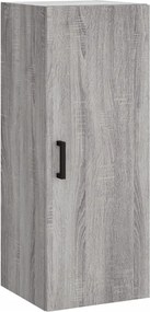 vidaXL Dulap montat pe perete, gri sonoma, 34,5x34x90 cm