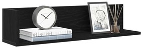 vidaXL Rafturi de perete 2 buc. negru, 75x16,5x16,5 cm, lemn prelucrat