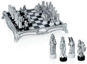 Joc de sah argint si marmura Baroque