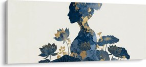 Tablou - Profil de femeie din marmură (120x50 cm)
