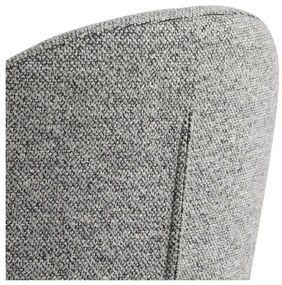 Scaun de bar negru/gri cu înălțime ajustabilă (înălțime șezut 55 cm) Patricia – Actona