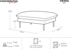 Taburet Cosmopolitan Design Vienna, 100 x 80 cm, bej