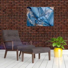 Tablou - Marmură albastră fragmentată (70x50 cm)