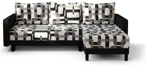 Colțar Glimmer L (Negru + multicolor) (D). 1062005