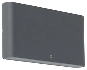 Lampă de perete de exterior Gri închis 17,5 cm Inclusiv LED IP65 - Batt