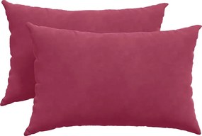 vidaXL Perne pentru canapea 2 pcs Roșu Vin 60 x 40 cm