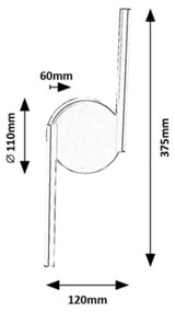 Aplică LED SABIRA LED/8W/230V 4000K Rabalux 71122