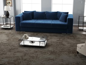 Canapea extensibilă dumonde cu ladă de depozitare si sezut confortabil din spuma high-density, Gloria Zoom Blue 240x100 cm