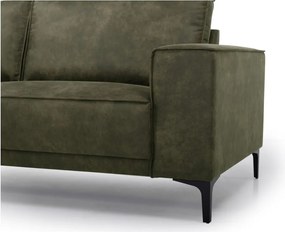 Colțar verde cu tapițerie din imitație de piele (colț pe partea stângă ) Copenhagen – Scandic