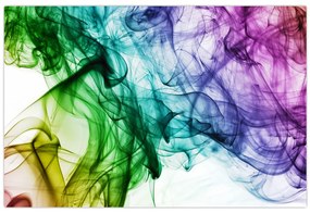 Tablou - fum colorat (90x60 cm)