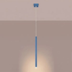 Sollux SL.2149 - Pendul pe cablu PASTELO 1xG9/8W/230V albastru
