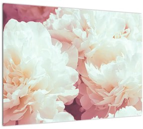 Tablou pe sticlă cu flori (70x50 cm)