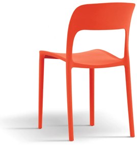 Set 4 scaune ROSINNA -POLIPROPILENA- HORECA - PORTOCALIU - 4 BUCATI