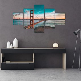 Tablou - Golden Gate, San Francisco (125x70 cm), în 40 de alte dimensiuni noi