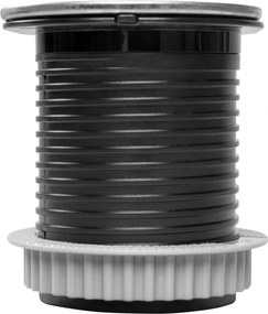 Priză încorporabilă în blat Slide GTV, 1 priză Schuko, USB A + C, oțel inoxidabil, D:60 mm Metal/Plastic, Otel inoxidabil