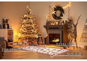 Covor tip traversă roșu 80x200 cm cu model de Crăciun Red Christmas – Villeroy&amp;Boch