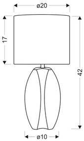 Lampă de masă PALMA 1xE27/60W/230V