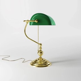 Lampa de birou din alama design clasic Banker