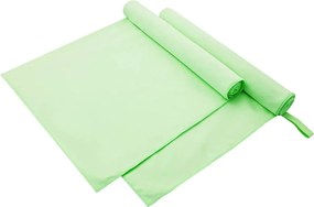 vidaXL Prosoape Sport 2 pcs Verde 180 x 90 cm Poliester și poliamidă