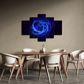Tabloul cu ghem albastru abstract (150x105 cm)