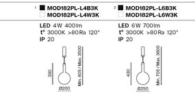 Lustra/Pendul LED design decorativ Nebula 20cm alb