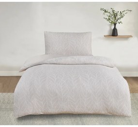 Lenjerie de pat Jacquard Alabama bej , 140 x 200cm, 70 x 90 cm