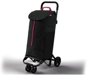 Cărucior de cumpărături Vileda Twin, 52 l, negru