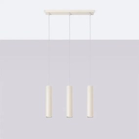 Lustră pe cablu Sollux SL.1481 LAGOS 3xGU10/10W/230V crem